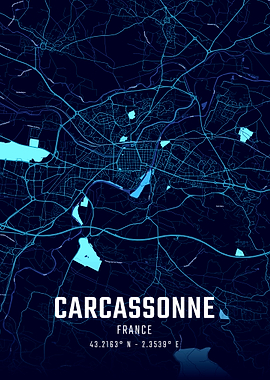 Carcassonne Midnight City Map