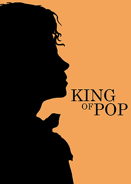 King of Pop Silhouette Portrait