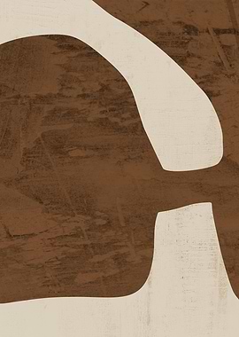 Abstract Brown and Beige Shapes