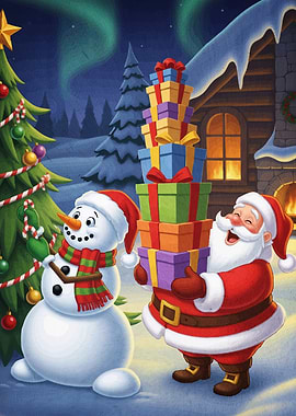 Santa Snowman Christmas Gifts