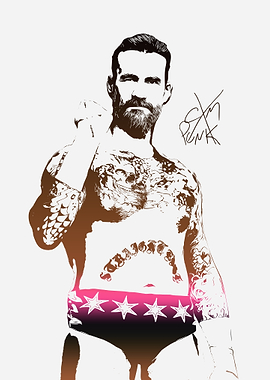 CM Punk Illustration