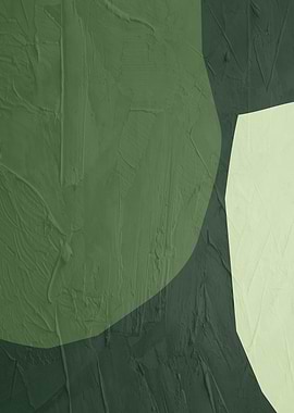 Abstract Green Textured Painting