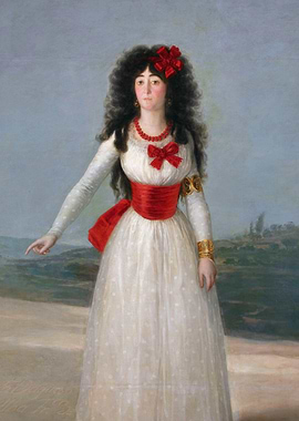 Portrait of a Woman in White Dress