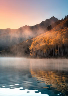 Autumn Lake Sunrise