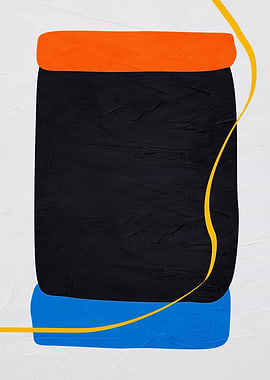 Abstract Color Block Art