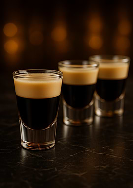 Three B-52 Cocktail Shots