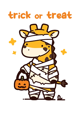 Giraffe Mummy Trick or Treat