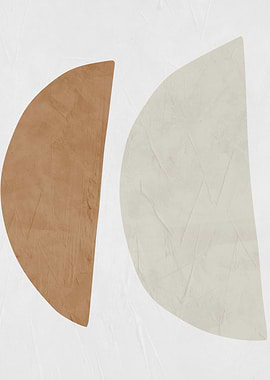 Abstract Geometric Shapes in Earth Tones
