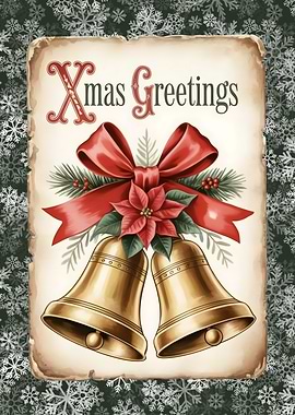 Vintage Christmas Bells and Greetings