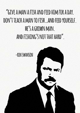 Ron Swanson Quote Art
