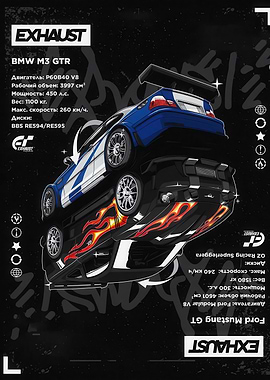 BMW M3 GTR and Ford Mustang GT