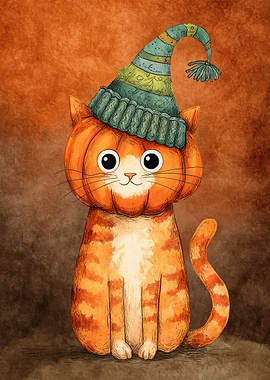 Pumpkin Cat