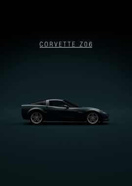 Corvette Z06 Car Poster