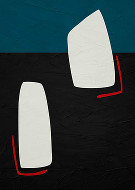 Abstract Shapes on Textured Background