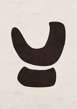 Abstract Shapes on Beige Background