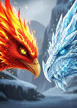 Fire Phoenix Ice Dragon