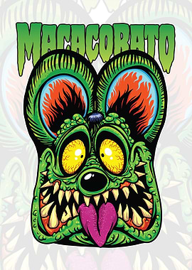 MacacoRato Rat Fink — Radioactive Lowbrow Rat