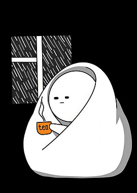 Cozy Tea Time on a Rainy Day