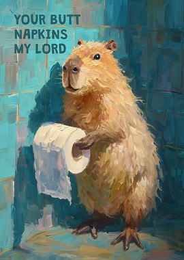 Capybara Your Butt Napkins