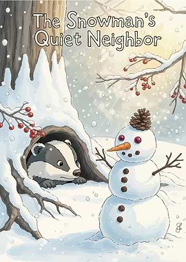 The Snowman's Quiet Neighbor Illustration