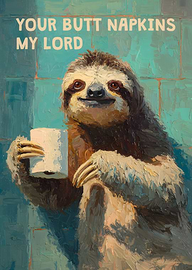 Sloth Your Butt Napkins