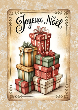 Joyeux Noël: Stacked Christmas Presents