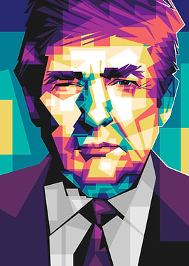 D Trump pop art