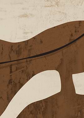 Abstract Brown and Beige Shapes