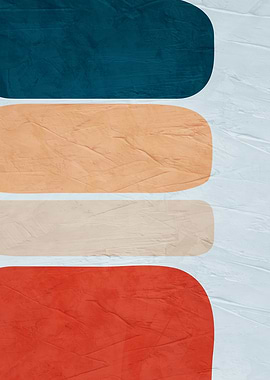 Abstract Color Blocks on Textured Background