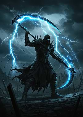 Grim Reaper with Lightning Scythe