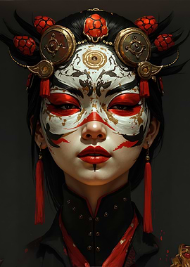 The masked Geisha