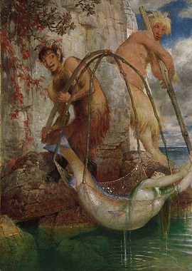 Fauns Catching a Nymph