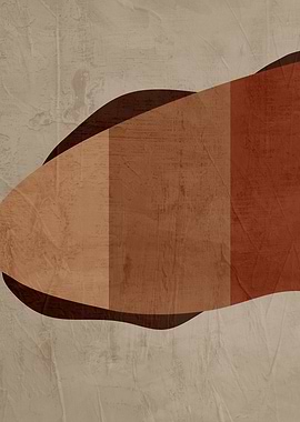 Abstract Earth Tones Geometric Art