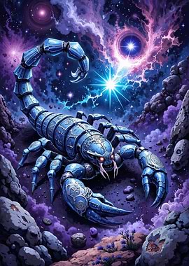 Cosmic Scorpion Fantasy Art