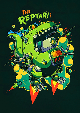 The Reptar Bot Illustration