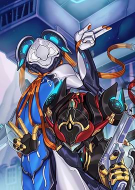 Warframe Posing Digital Art