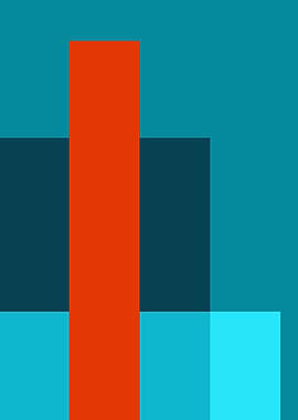 Abstract Color Block Composition