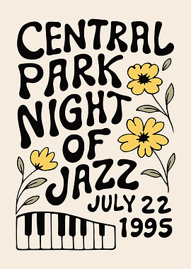 Central Park Night of Jazz Poster