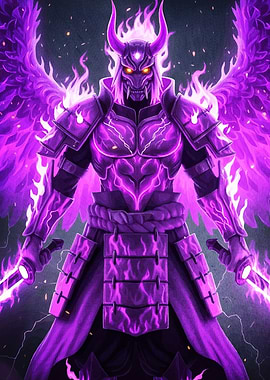 Purple Anime Warrior Swords