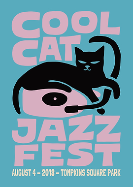 Cool Cat Jazz Fest Poster
