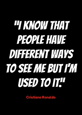 cristiano ronaldo quote on black