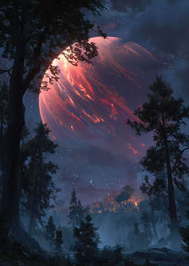 Red Planet Fantasy Landscape