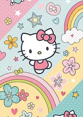 Hello Kitty Pastel Pattern