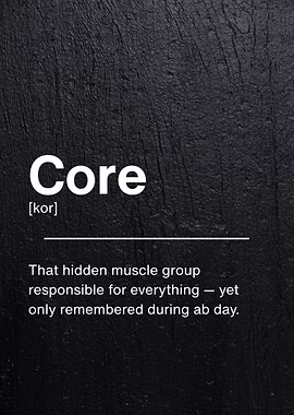 Core - Humorous Fitness Definition