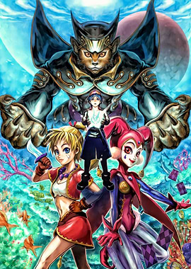 Fantasy Characters in a Vibrant Scene