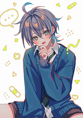 Anime Boy in School Uniform