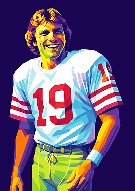 Joe Montana Pop Art Portrait