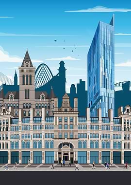 Manchester Travel Print
