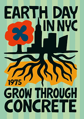 Earth Day in NYC 1975 Poster