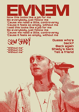 Eminem Slim Shady Poster